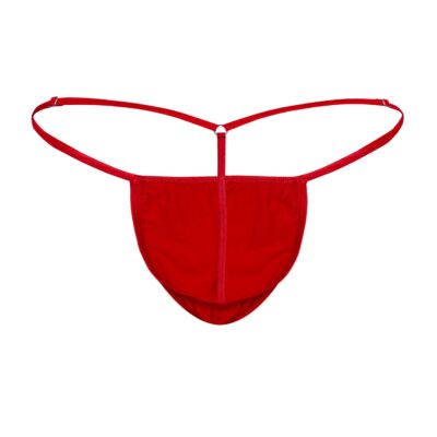 Men's Elegant Red Stretch Mesh G-String - Booty Bling