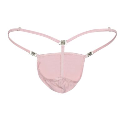 Men's Elite Pink Cotton Spandex G-Strings Thong- Booty Bling